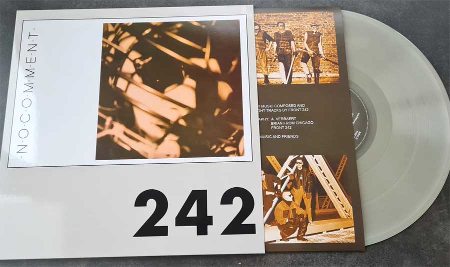 front 242 no comment clear vinyl